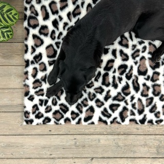 Leopard Print high grade Vet Bedding non-slip back bed fleece for pets